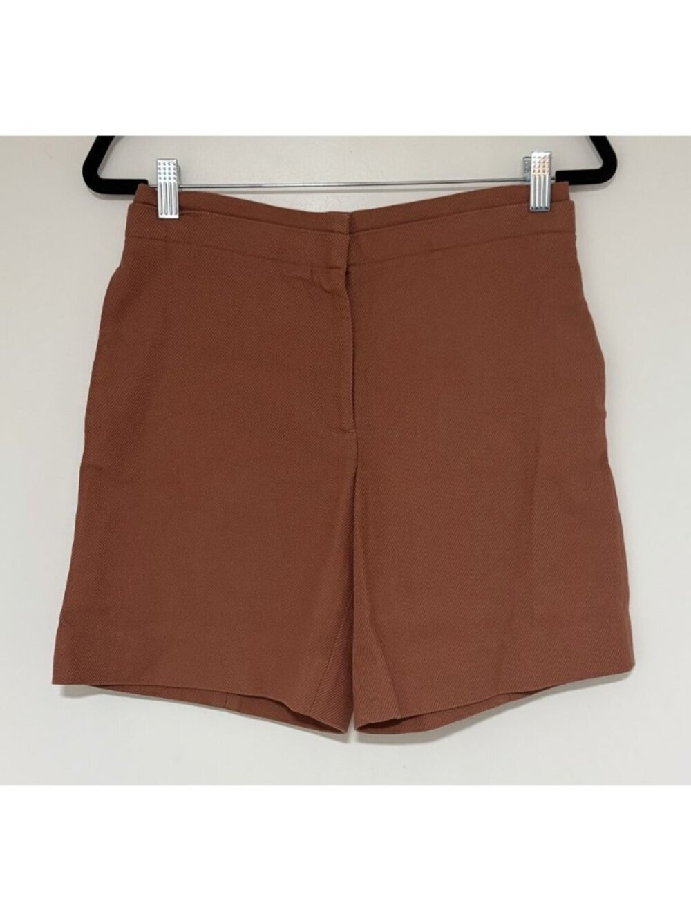 COS Women’s Terracotta Structured Women’s Shorts Size 6 100% Cotton
